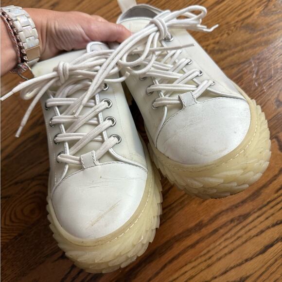 Giuseppe Zanotti Men's Blabber Jellyfish Transparent Low-Top Sneakers size 11 - Picture 4 of 5